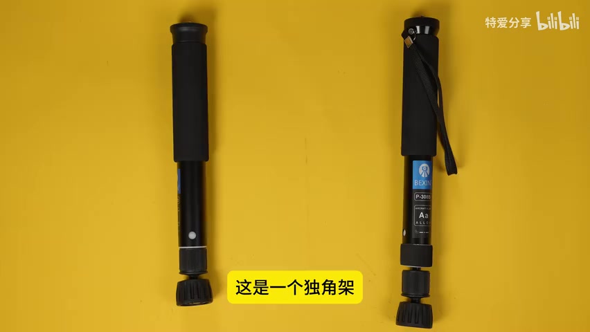 两款独脚架并排展示